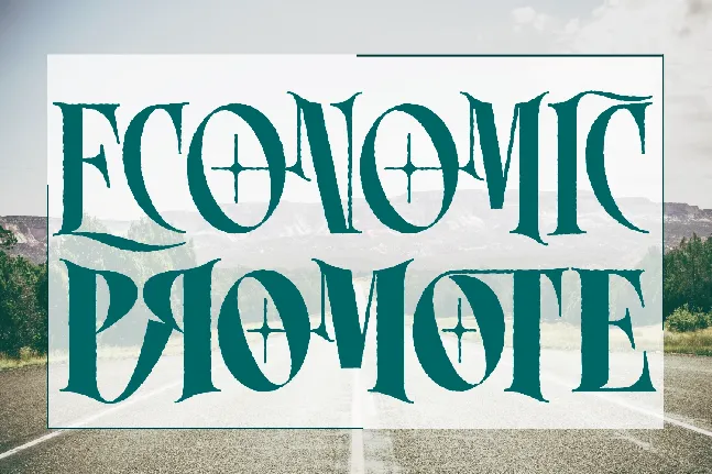 ECONOMIC PROMOTE DEMO font