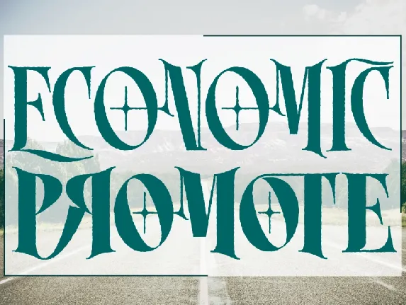 ECONOMIC PROMOTE DEMO font