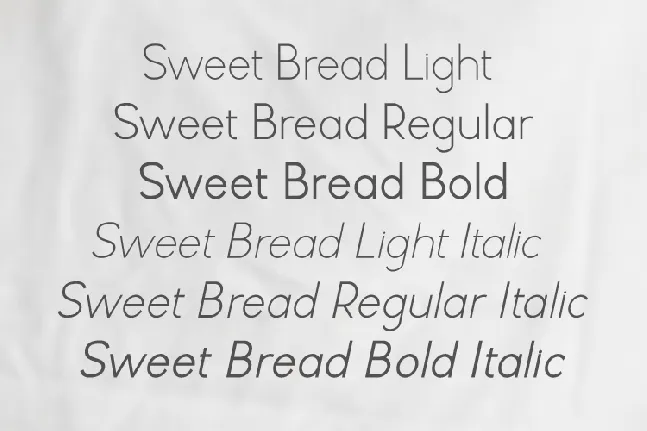 Sweet Bread font