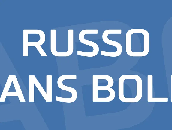 Russo Sans Bold font