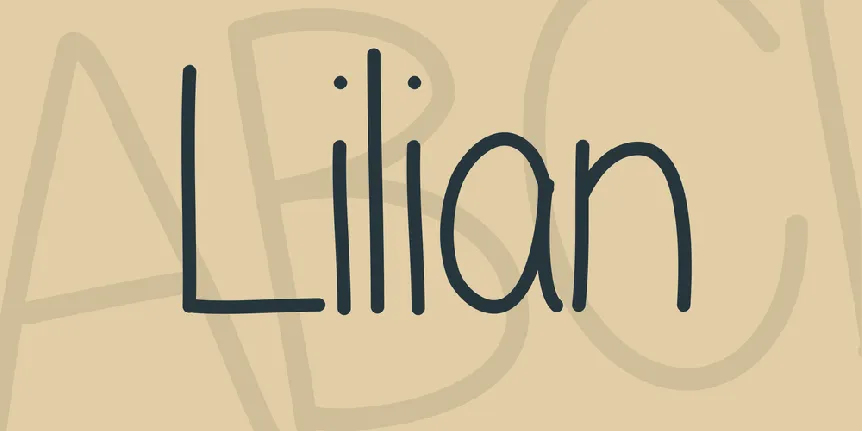 Lilian font