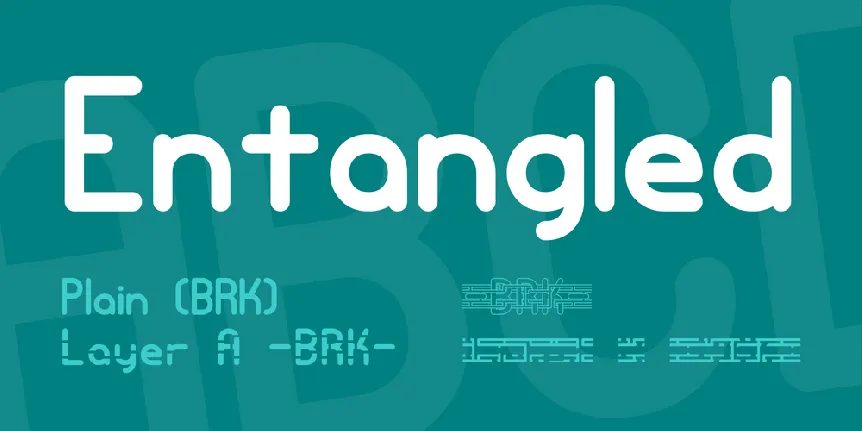 Entangled font