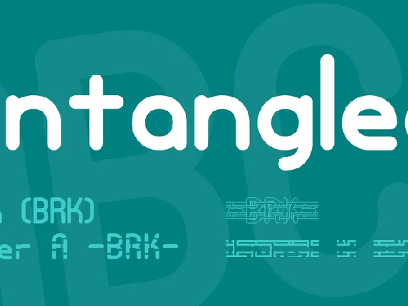 Entangled font