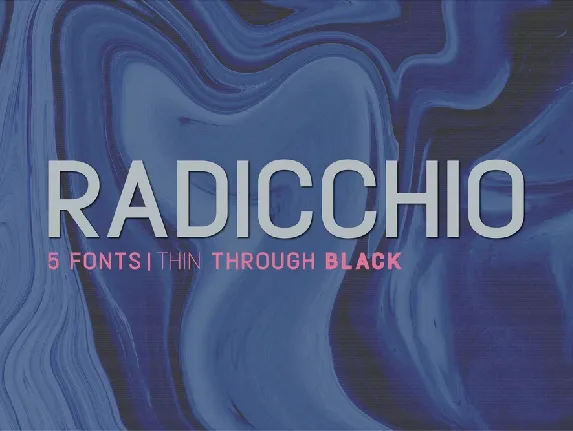 Radicchio font