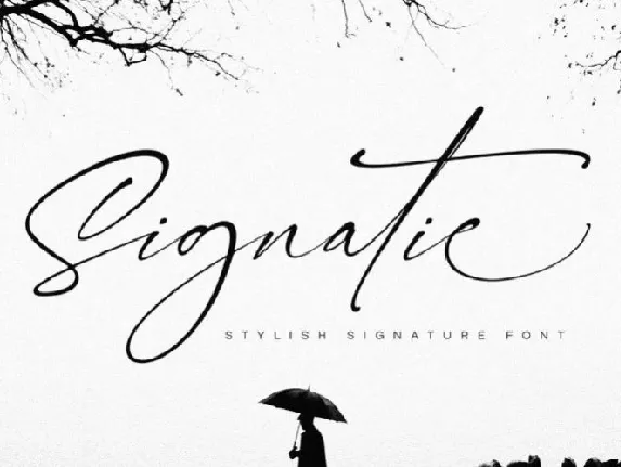 Signatie Signature font