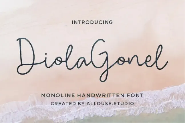 Diola Gonel Handwritten font