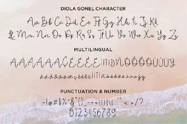 Diola Gonel Handwritten font