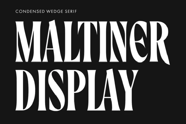 Maltiner Display font