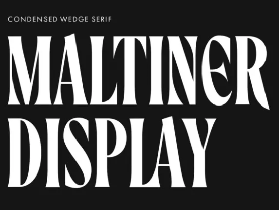 Maltiner Display font