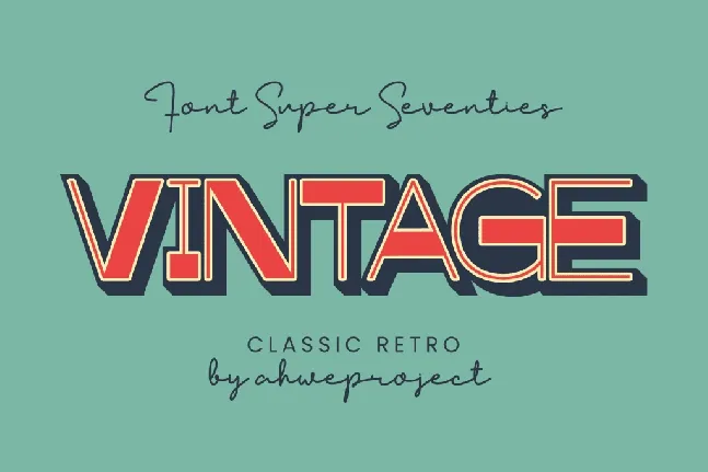 Super Seventies font