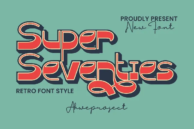 Super Seventies font