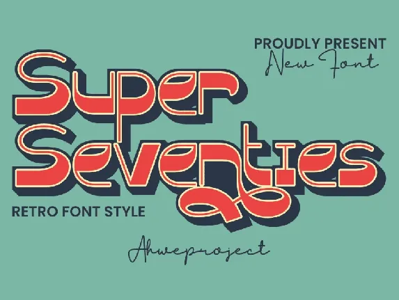 Super Seventies font