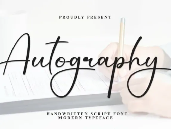 Autography Handwritten font