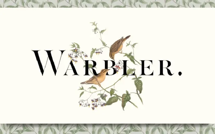 Warbler Family font