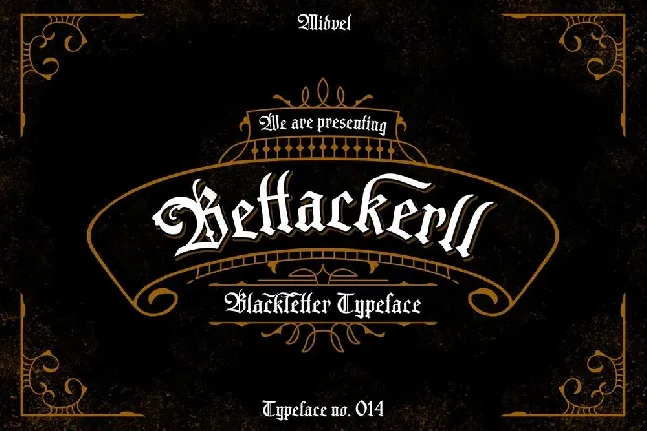 Bettackerll font