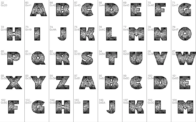 Lacy font