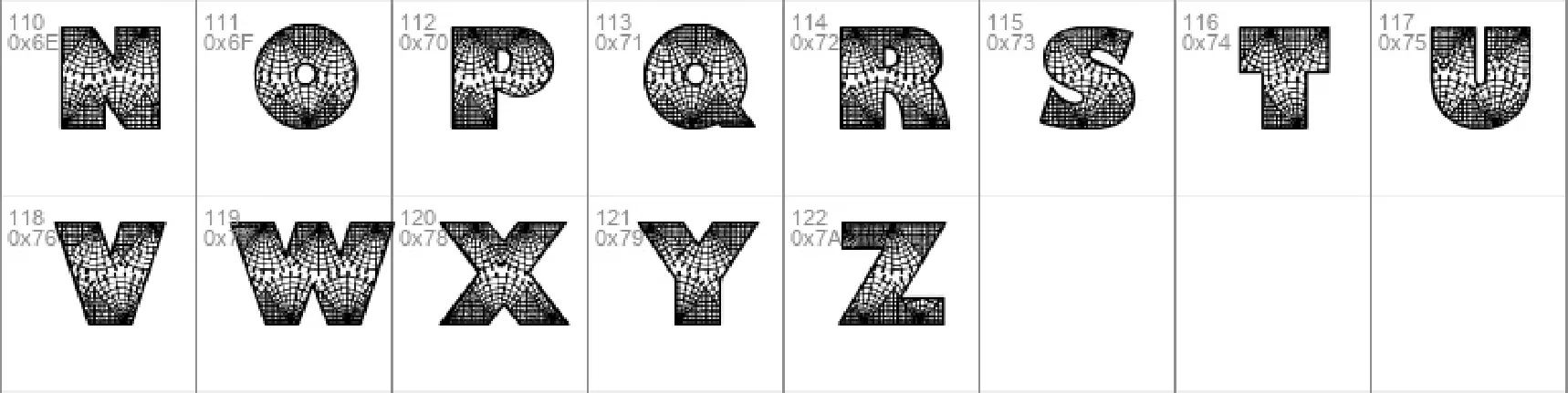 Lacy font