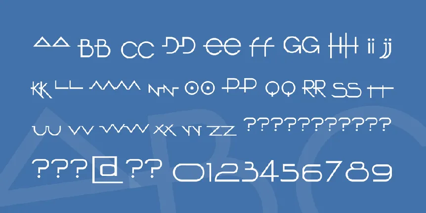 O 10 Type font