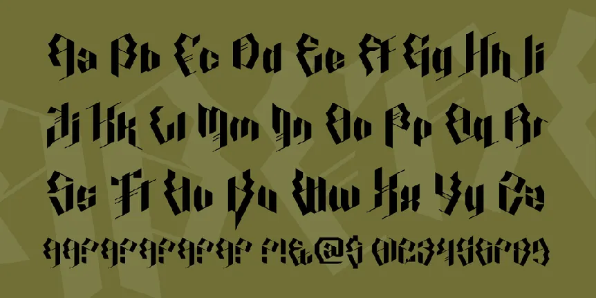 Calligraphy Aquiver font