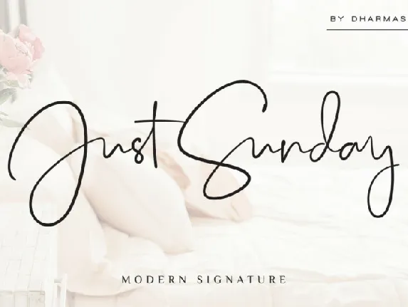 Just Sunday font