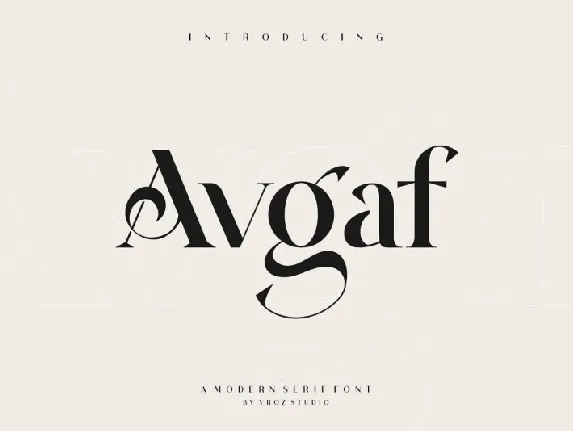 Avgaf font