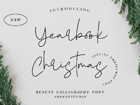 Yearbook Christmas font