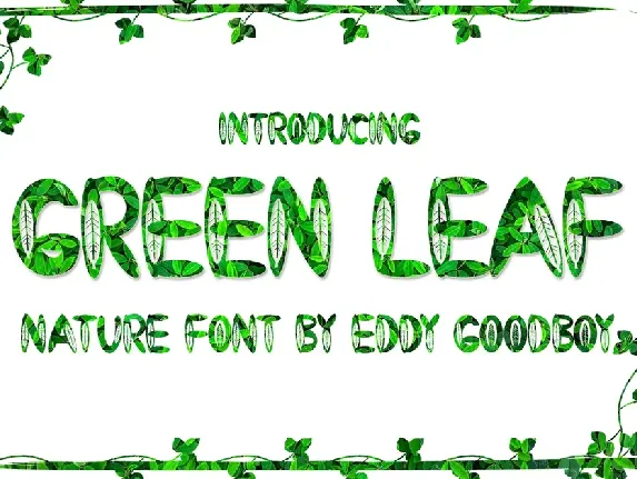 Green Leaf font