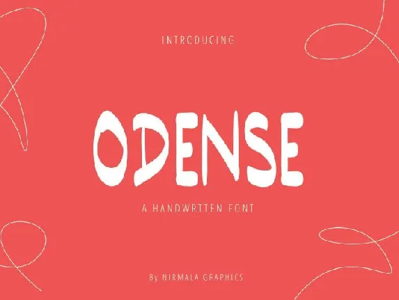 Odense Handwritten font