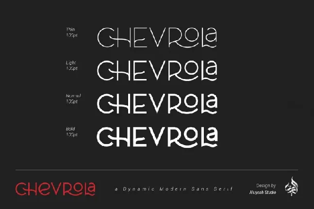 Al Chevrola – Modern Sans font