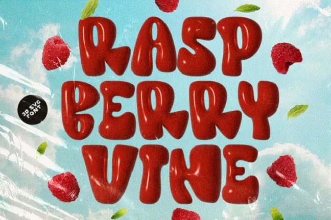 Raspberry Vine font