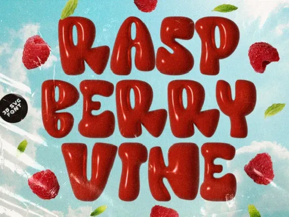 Raspberry Vine font