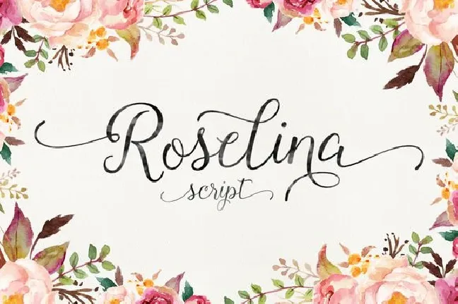 Roselina Script font