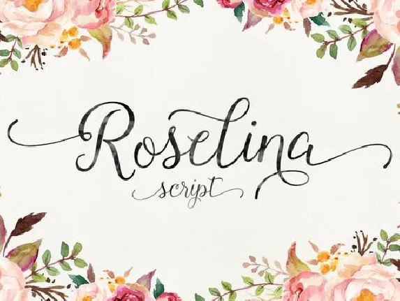 Roselina Script font