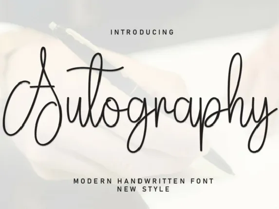 Autography Script Typeface font