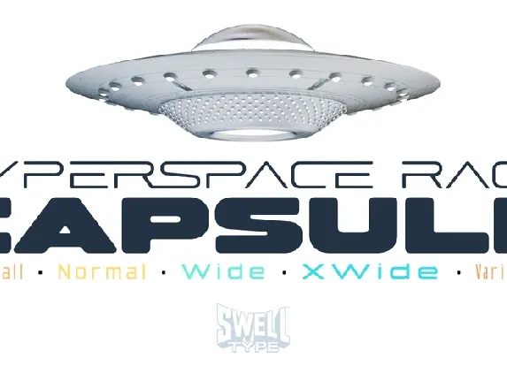 Hyperspace Race Capsule font