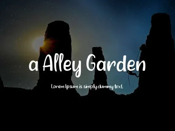 A Alley Garden font