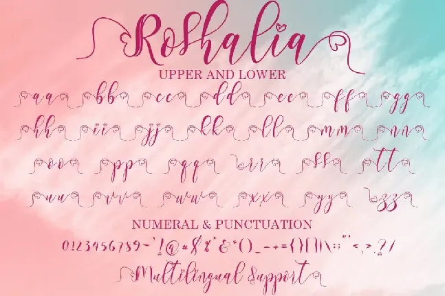 Roshalia font