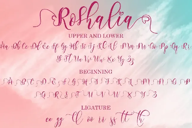 Roshalia font