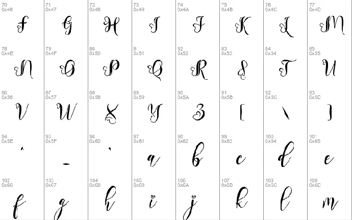 Roshalia font