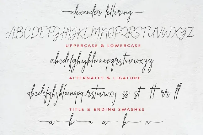 Alexander Lettering font