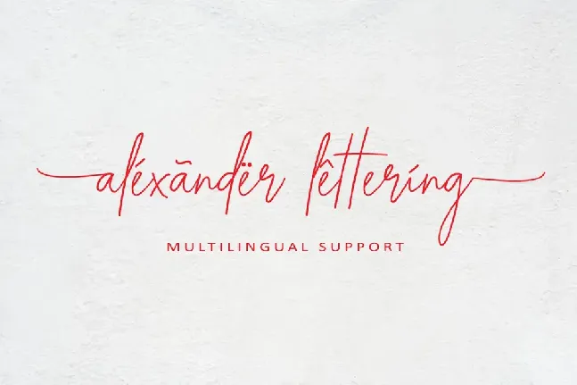 Alexander Lettering font