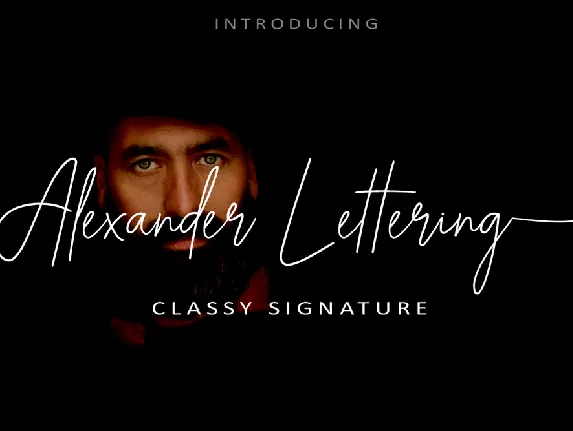 Alexander Lettering font