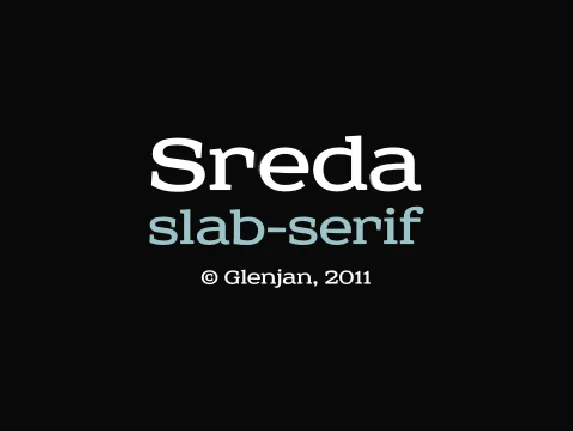 Sreda font