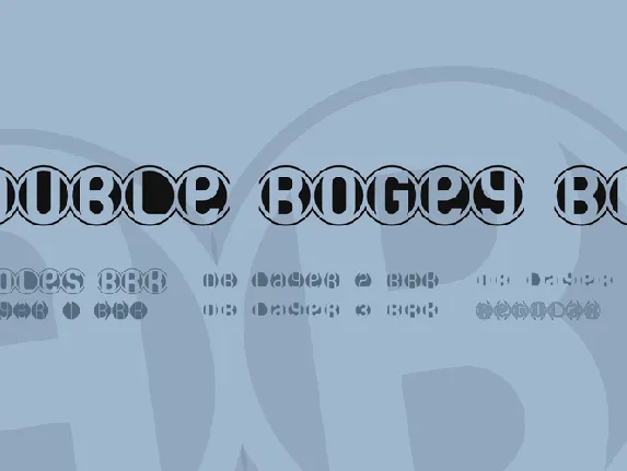 Double Bogey BRK font