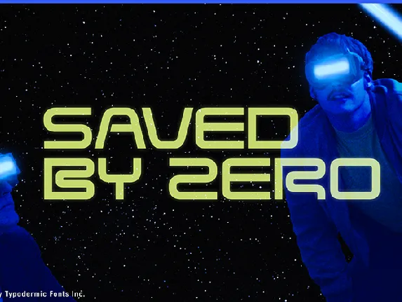 Saved By Zero font