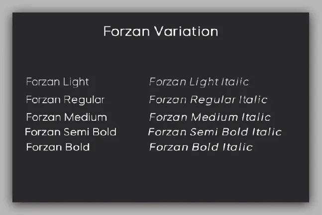 Forzan font