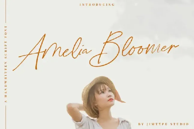 Amelia Bloomer Handwritten font