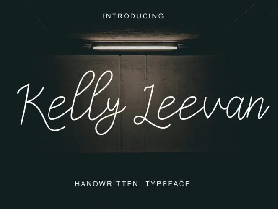 Kelly Leevan Handwritten font