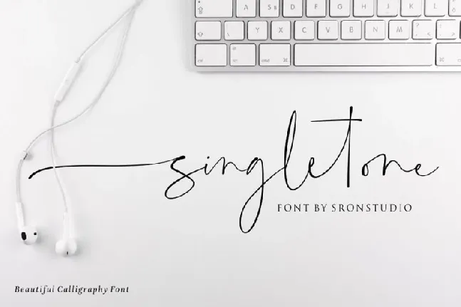 Singletone Signature font