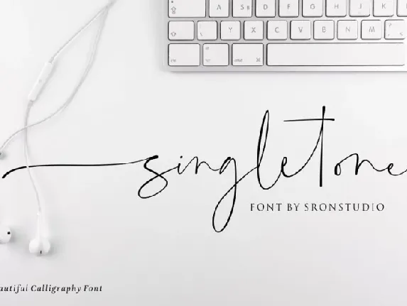 Singletone Signature font